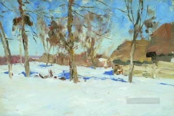 アイザック・イリイチ・レヴィタン Painting - 1900年3月初旬 アイザック・レヴィタン